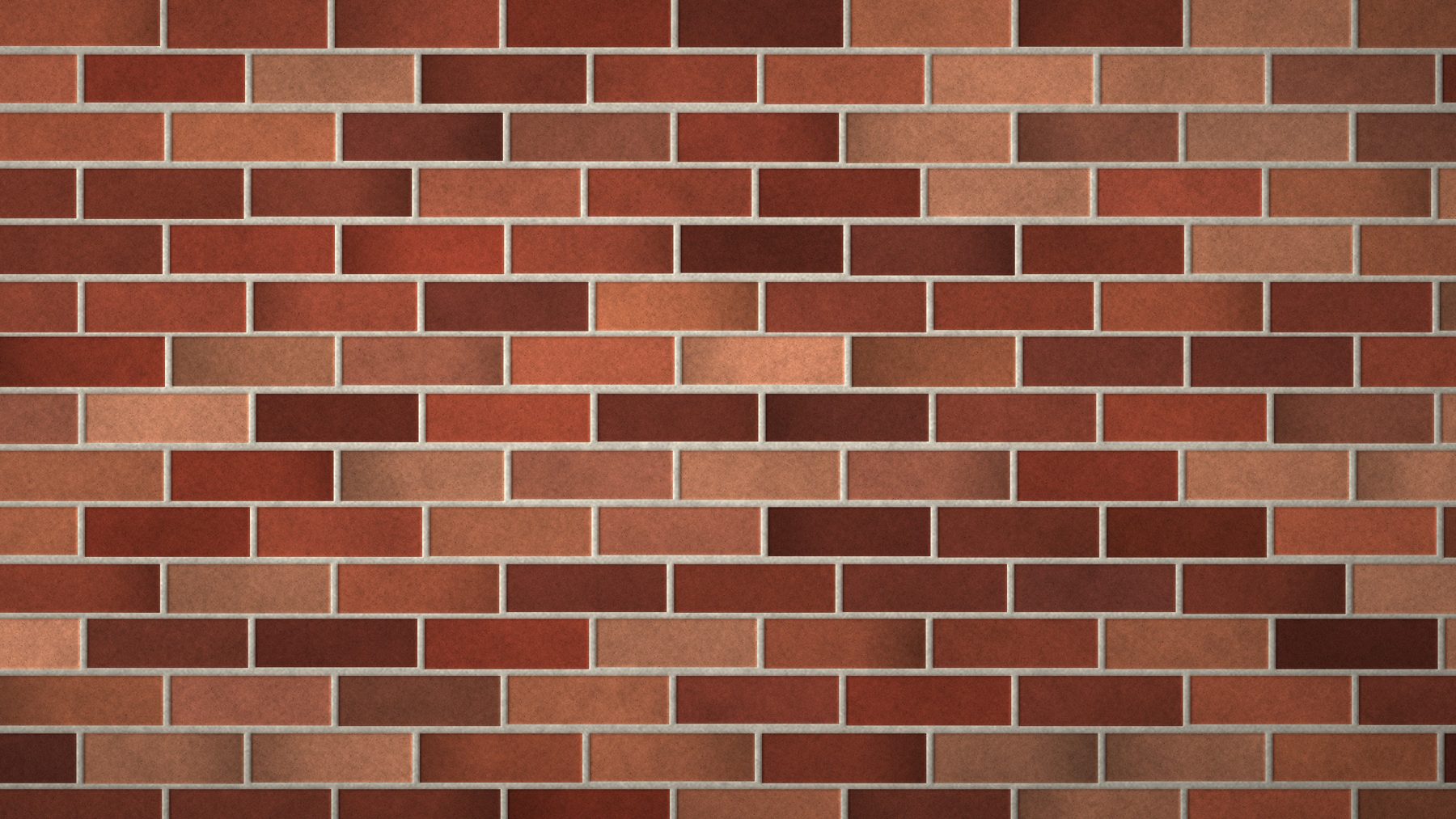 Reclaimed red brick slips in stretcher bond